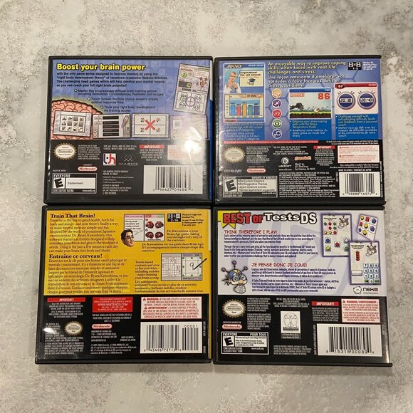 Nintendo DS games lot (4) Brain Boost, Brain Challenge, Brain Age, Best Of Tests - Picture 2 of 2